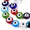 Handmade Evil Eye Lampwork Beads Strands LAMP-N024-27D-M-3