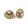 Handmade Lampwork & Brass Core European Beads LAMP-N044-01S-04-3