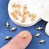 SHEGRACE Brass Micro Pave Cubic Zirconia Connector Charms XGRQ5K992-833G-A-4