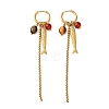304 Stainless Steel Dangle Hoop Earrings for Women SA-CBA8C9C-02G-3