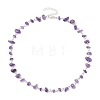 Natural Amethyst Chip Beaded Necklaces NJEW-JN05140-02-1