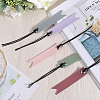 CRASPIRE 10Pcs 5 Colors Leather Bookmarks AJEW-CP0007-56-4