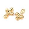 Cross Brass Beads KK-Z146-33G-2