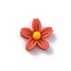Flower Opaque Resin Cabochons LS-FIND-WH0034-98E-1