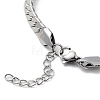 304 Stainless Steel Curb Chain Bracelet BJEW-K226-01B-P-3