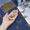 100Pcs 4 Styles Iron Filigree Joiners Sets IFIN-PH0002-18AB-3