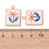 Printed Brass Pendants KK-B175-01G-01-4