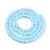 Electroplate Opaque Solid Color Glass Beads Strands EGLA-A044-P3mm-L06-2