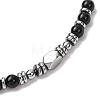 Adjustable 304 Stainless Steel Gemstone Beaded Bracelets FS-WG23DE2-11-3