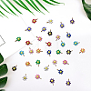 44Pcs 11 Colors 304 Stainless Steel Charms STAS-DC0013-01-4