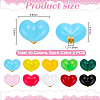 20Pcs 10 Colors Brass Enamel Beads KK-PH0014-85-2