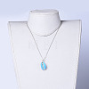 Cowrie Shell Beads Pendants Necklaces NJEW-JN02365-02-5