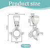 10Pcs Brass Pendant Cabochon Settings KK-PH0015-48-2