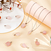 20Pcs Natural Rose Quartz Pendants G-BBC0001-50D-4