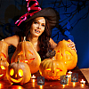 Halloween Theme Paper Lamp Shade AJEW-FH0003-62-5