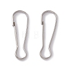 304 Stainless Steel Push Gate Snap Keychain Clasp Findings X-STAS-G291-05P-1