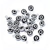 Handmade Evil Eye Lampwork Charms KK-F764-13P-01-2