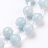 Natural Celestite/Celestine Beads Strands G-I203-A-8mm-3