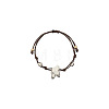 Brass & Porcelain Braided Beaded Bracelets WG0303E-01-5
