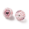 Round Resin Rhinestone Beads OACR-Z035-01B-2