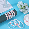 Softball Theme Silicone Cord Bracelet Wristband BJEW-WH0020-50-4