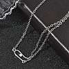Brass Micro Pave Clear Cubic Zirconia Link Bracelets BJEW-E114-01E-P-3