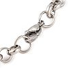 304 Stainless Steel Rolo Chain Bracelets for Women BJEW-G711-04GP-2
