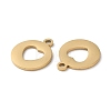 Ion Plating(IP) 304 Stainless Steel Charms STAS-Q303-11G-2