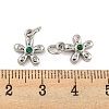 Brass Micro Pave Cubic Zirconia Pendants KK-G490-28A-P-3