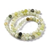 Natural New Jade Beads Strands G-F591-16-6MM-4