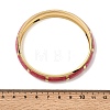 304 Stainless Steel Enamel Hinged Bangles BJEW-D408-44G-3