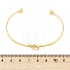 Ion Plating(IP) 304 Stainless Steel Knot Cuff Bangles for Women BJEW-M233-04G-6