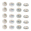 Cheriswelry 100Pcs 4 Styles Pave Disco Ball Beads RB-CW0001-01-2