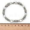 201 Stainless Steel Link Chain Bracelets for Men STAS-T077-08P-5