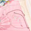 2Pcs Adjustable ABS Imitation Pearl Beaded Bag Straps DIY-AR0003-16B-5