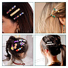 120Pcs 12 Style Iron Alligator Hair Clips Findings PHAR-TA0001-08-8