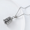 Viking Dog Guardian Bell 304 Stainless Steel Pendant Box Chain Necklaces for Men Women HU1943-4