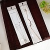 100Pcs 2 Styles Cardboard Jewelry Display Cards CDIS-PH0001-49-1