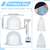 2Pcs 2 Colors Silicone Highlighting Hairpiece Hat Tools AJEW-GA0010-29-2