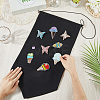 2Pcs Cotton Wall Hanging Brooch Organizer Storage AJEW-CP0010-43A-3