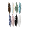 Natural & Synthetic Mixed Gemstone Big Pendants G-H338-03P-1