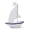 Lifebuoy Pattern Mini Sailboat Model Display Decoration PW22060285094-3