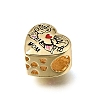 Mother's Day Brass Enamel Beads KK-E802-14G-A-2
