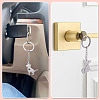 2Pcs 2 Styles 201 Stainless Steel Keychains KEYC-TAD0001-15A-6