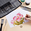 23Pcs Wool & Nylon Painting Brush and 1Pc 304 Stainless Steel Scraper AJEW-WH0696-657-3