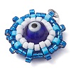 Glass & Seed Bead Woven Pendants PALLOY-MZ00279-02-3