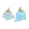 Marine Series Transparent Resin Pendants RESI-XCP0002-42A-3