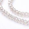 Electroplate Glass Beads Strands X-EGLA-F003-C13-3