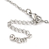 Tarnish Resistant Summer Beach 304 Stainless Steel Cable Chains Shell Shaped Charm Bracelets BJEW-P334-05P-3