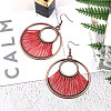 Creative Design Alloy Dangle Earrings X-EJEW-F238-20C-1